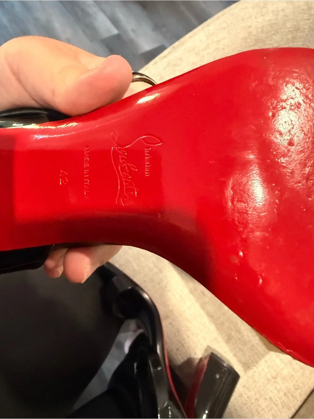 Christian Louboutin block sleek secure